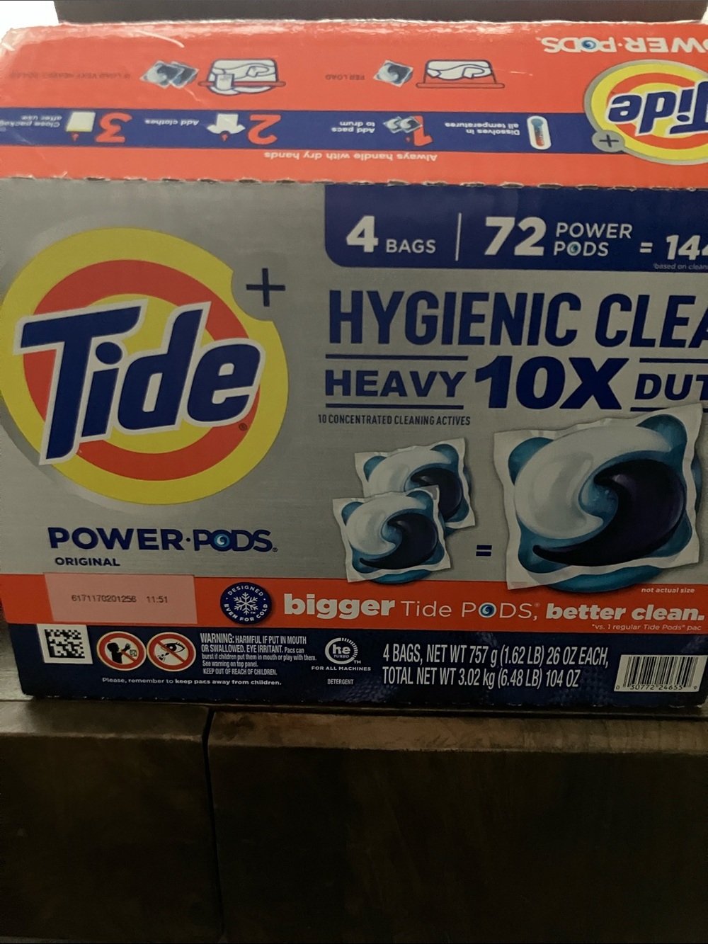 Tide Power Pods Original Laundry Detergent - Blue/White